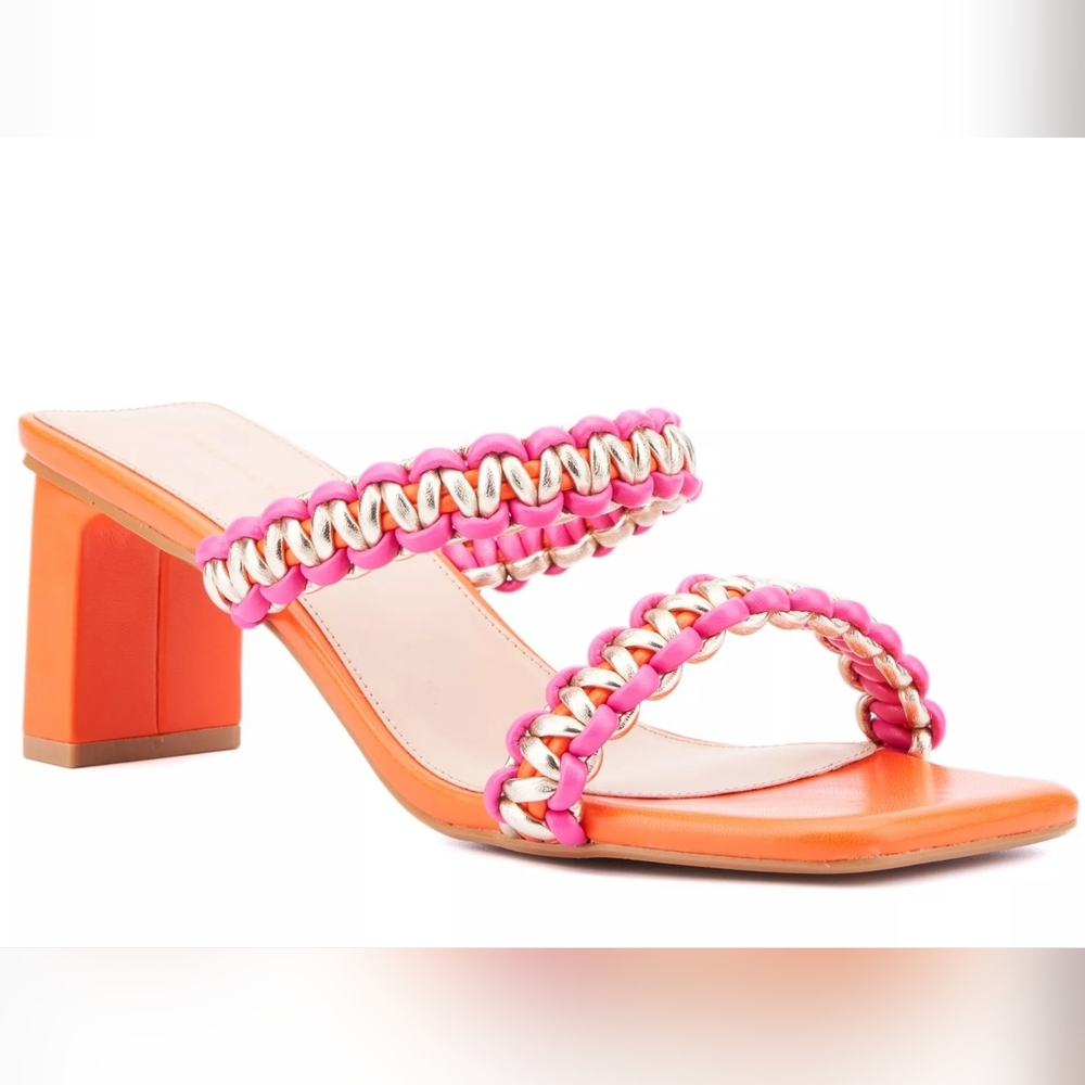 Fashion to Figure Pink and Orange Sandals